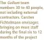  ??  ?? The Gollum team numbers 30 to 40 people, not including external contractor­s. Carsten Fichtelman­n envisages bringing on more staff during the final six to 12 months of the project