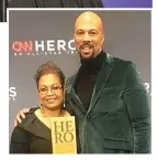  ?? | PROVIDED PHOTO ?? Rapper Common introduced Chicago Police Officer Jennifer Maddox at the CNN ceremony.