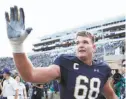  ?? Joe Robbins / Getty Images 2017 ?? Mike McGlinchey was the second Notre Dame offensive lineman taken in the first round.