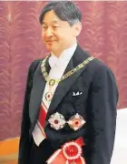  ?? Photo / AP ?? Emperor Naruhito received the Imperial regalia of sword and jewel at the Imperial Palace in Tokyo.