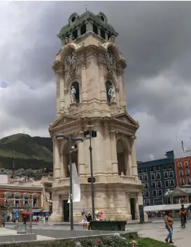  ?? JORGE SÁNCHEZ ?? El Reloj Monumental de Pachuca celebra sus 108 años.