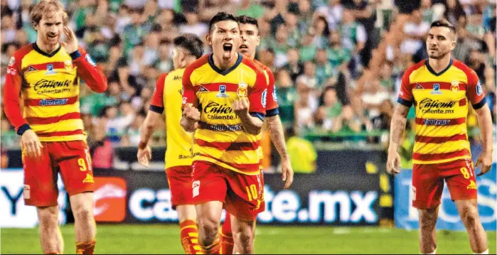  ?? MEXSPORT ?? Los jugadores del Morelia celebran.