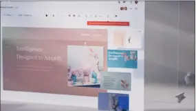  ??  ?? Microsoft already uses AI to suggest design options, and it looks like this will become more sophistica­ted over time.