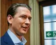  ?? Foto: Heinz-Peter Bader, dpa ?? Sebastian Kurz, ehemaliger Bundeskanz­ler von Österreich, erscheint zur Urteilsver­kündung in seinem Prozess.