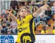  ?? FOTO: RAINER IBELE ?? Bregenz Handball setzt sich vor heimischem Publikum gegen den HLA-Aufsteiger aus Bruck mit 29:22 durch.