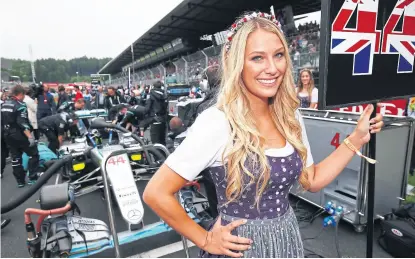  ?? HocH Zwei / aFP ?? luego de décadas, la Fórmula 1 se queda sin sus típicas “grid girls”; polémica por la decisión