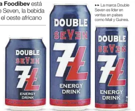  ??  ?? La marca Double ((
Seven es líder en ventas en países como Mali y Guinea.