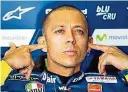  ??  ?? Valentino Rossi startet am Sachsenrin­g von Platz neun.