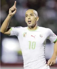  ?? REUTERS ?? Sofiane Feghouli, 25 anni, 11 partite e 2 reti quest’anno col Valencia