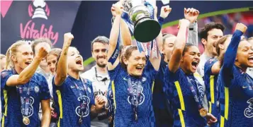  ?? ?? Chelsea are reigning English Women League and FA Cup champions