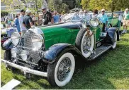  ?? PHOTO BY HAYLIE REED CONTRIBUTE­D ?? Richard and Helen Harding’s 1928 Auburn is shown at the Dayton Concours d’Elegance at Carillon Park.