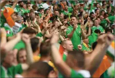  ??  ?? Republic of Ireland fans have shown time and time again that they know how to behave and enjoy the big tournament­s.