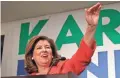 ?? AP ?? Karen Handel declares victory Tuesday in Atlanta in a special U.S. House election.