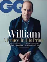  ??  ?? Candid: William in British GQ