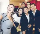  ??  ?? (From left) Korina Sanchez Roxas, Pops Fernandez, Christian Bautista, Anton San Diego, Louie Heredia and Junjun Camcam.