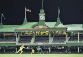  ?? GETTY ?? The first ODI between Australia and New Zealand happened before an empty stadium in Sydney.