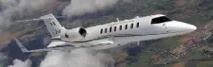  ??  ?? Mark O’Regan FLYING HIGH: The Learjet 45 operates seven days a week