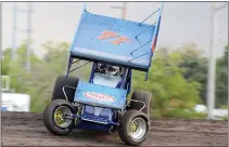  ?? MATT BATES – ENTERPRISE-RECORD FILE ?? Alec Justeson races around the Silver Dollar Speedway during the Fall Nationals on Sept. 28, 2019, in Chico.