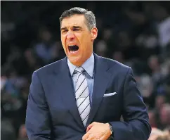  ?? MIKE STOBE / GETTY IMAGES ?? Head coach Jay Wright of the Villanova Wildcats