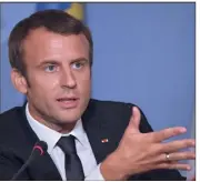  ?? (Photo AFP) ?? Emmanuel Macron présente son projet de réforme dans une interview à paraître aujourd’hui dans Le Point.