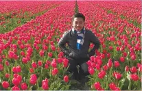  ?? (CONTRIBUTE­D FOTO) ?? Adam and the Tulips of Holland.