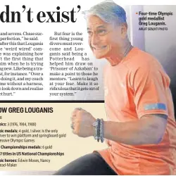  ?? ARIJIT SEN/HT PHOTO ?? Four-time Olympic gold medallist Greg Louganis.