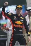  ??  ?? Max Verstappen finished his season with a third place