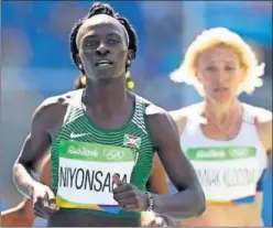  ??  ?? MEDALLISTA. Niyonsaba, en Río 2016, donde fue plata en 800.