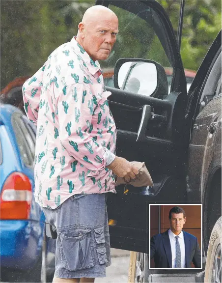  ??  ?? Former security specialist John McCleod in Brisbane and (inset) Afghanista­n veteran Ben Roberts-Smith.