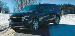  ?? MARC D. GRASSO/BOSTON HERALD ?? With over 24 miles per gallon on our weeklong test, the 2024 Chevrolet Suburban is the ultimate people-mover.