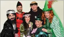  ??  ?? Killorglin Panto ‘Robin Hood’ cast Jack Healy as Prince John, Chris Brennan as Will Scarlett, Danielle O’Riordan as Maid Marian, Steven Mills as Robin Hood, Kevin Moriarty as Friar Tuck and Declan Mangan as DameAgatha Hood at the CYMS, Killorglin...