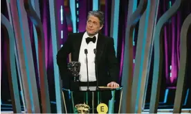  ?? ?? Bringing the house down … Hugh Grant. Photograph: Kate Green/Bafta/Getty Images for Bafta