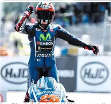  ??  ?? Neuer WM-Leader: Der Spanier Maverick Viñales gewann in Le Mans