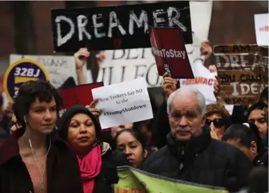  ?? SPENCER PLATT/GETTY IMAGES ?? The U.S. government is expected to reopen today, but the fate of the “Dreamers” remains uncertain,
