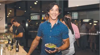  ?? North Queensland Cowboys player Johnathan Thurston at the opening night of Suki. ??