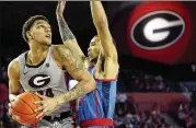  ?? JOSHUA L. JONES / ATHENS BANNER-HERALD ?? Rodney Howard played in 24 of UGA’s 32 games this past season, averaging 7.3 minutes. He also averaged 1.3 points and 1.5 rebounds.