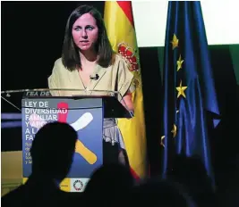  ?? EFE ?? La ministra de Derechos Sociales y Agenda 2030, Ione Belarra, ayer, en Madrid