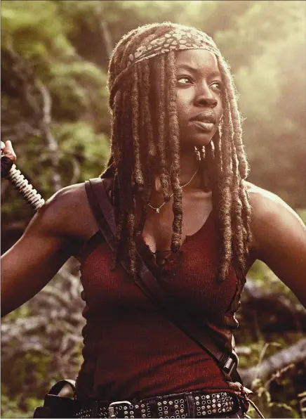  ??  ?? Danai Gurira as seen in “The Walking Dead”