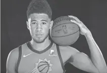  ?? ROB SCHUMACHER THE REPUBLIC ?? “I actually like where we’re at. We don’t have the highest of expectatio­ns,” Suns guard Devin Booker said.