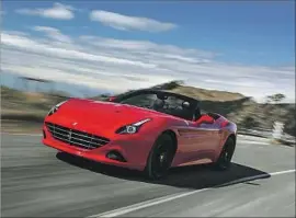  ?? Ferrari ?? THE CALIFORNIA T isn’t new. Ferrari introduced the 2+2 sports car in 2008 and refreshed it in 2014 with a new engine, new interior and new body elements.