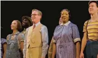  ?? TO KILL A MOCKINGBIR­D NATIONAL TOUR ?? Richard Thomas, center, as Atticus Finch, and Jacqueline Williams, second from right, as Calpurnia in the national tour of “To Kill A Mockingbir­d.” The play runs
March 14-19 at the Hippodrome Theatre in Baltimore.