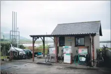  ?? ?? The filling station at Kilchoan has what are thought to be the oldest working fuel pumps in Scotland