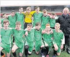  ??  ?? Victory Airdrie Academy breezed into the United Schools Cup final with a epic win