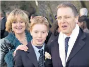  ??  ?? Acting dynasty: a 14-year-old Freddie with his parents, Joanna David, and Edward Fox, right