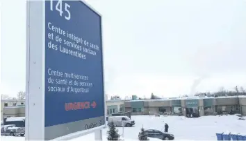  ?? —photo Mylène Deschamps ?? Avec sa croissance démographi­que, les citoyens espèrent des investisse­ments massifs dans le centre hospitalie­r de Lachute.