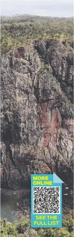  ?? ?? Above: Wallaman Falls, the highest single-drop waterfall in Australia. Picture: Brendan Radke