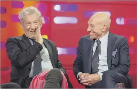  ?? PICTURE: PA ?? REVELATION: Sir Ian McKellen with Sir Patrick Stewart on The Graham Norton Show.