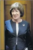  ?? Erin Schaff / The New York Times ?? Sen. Susan Collins of Maine says she is not announcing her vote ahead of time.