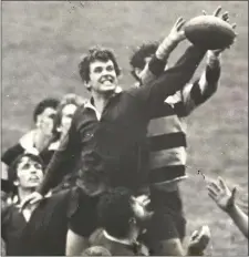 ??  ?? Tom Walsh winning this line-out ball during his U.C.D. days.