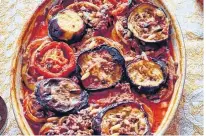  ?? THOMAS ALLEN • INTERLINK BOOKS ?? Eggplant is baked with beef and tomato in this dish from Sumac: Recipes and Stories From Syria, by Anas Atassi.